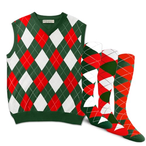 Dark Green/Red/White