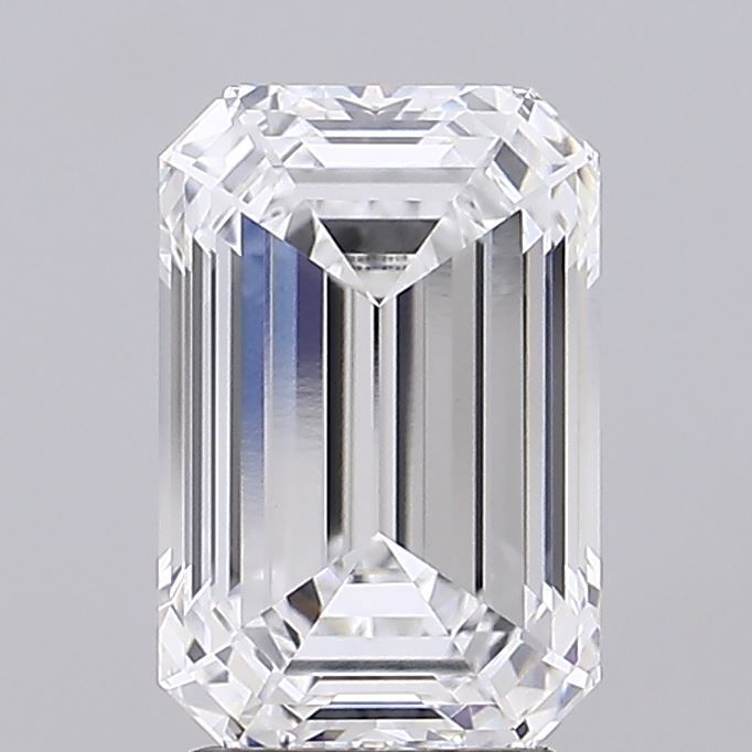 3.03 Carat D Color VVS2 Clarity Emerald Cut Lab-Grown Diamond for Engagement Rings & Fine Jewelry