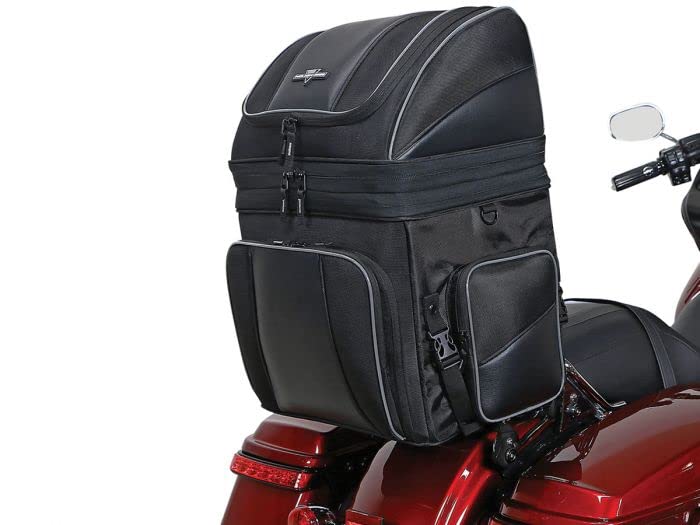 Nelson-Rigg NR-230 Motorcycle Destination Backrest Bag - Waterproof Travel Luggage for Harley, Honda, Yamaha & Cruiser Bikes - Perfect for Long Distance Rides & Road Trips