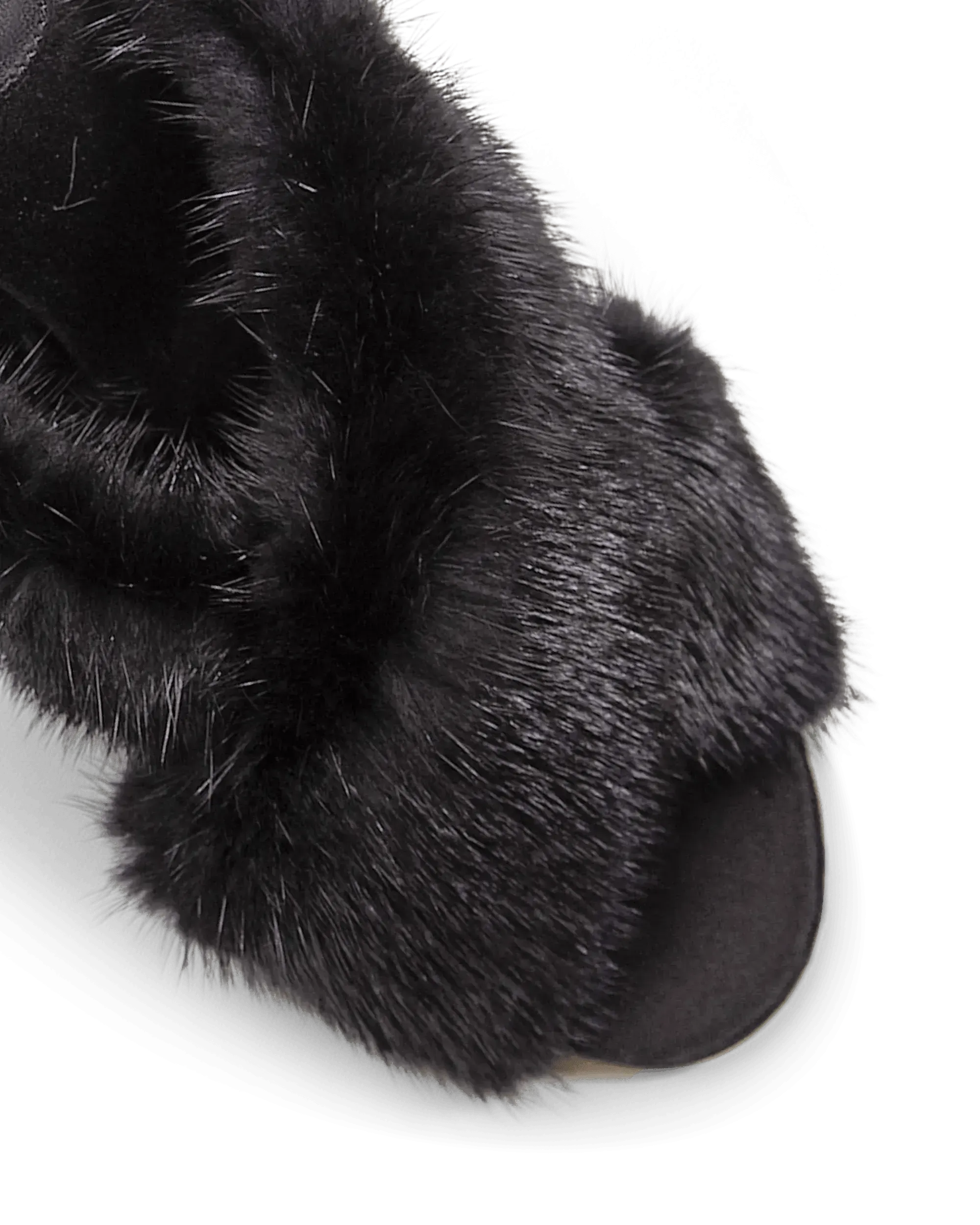 Luxury Mink Fur Mules for Women - Soft & Comfortable House Slippers - Perfect for Indoor, Lounge & Spa Use