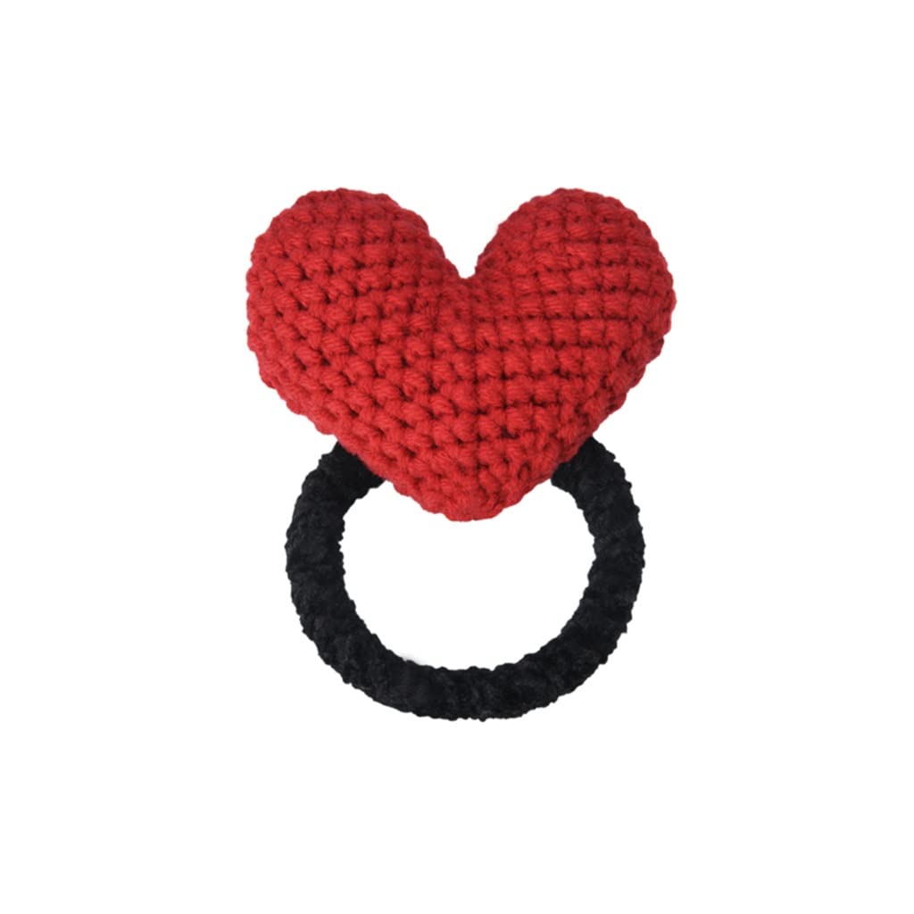 XWWDP Knitted Velvet Elastic Hair Ties - Soft Scrunchies for Women & Girls (Set of 6) - Gentle No-Slip Hair Accessories for Ponytails, Buns & Braids - Perfect for Work, School & Gym (Color A)