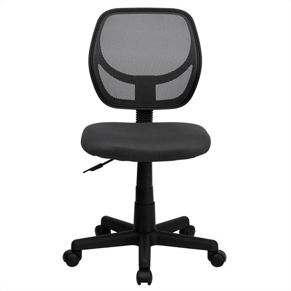 Ergonomic UrbanPro Mid-Back Gray Mesh Office Chair with Lumbar Support - Adjustable Swivel Task Chair for Home Office, Gaming & Computer Workstation