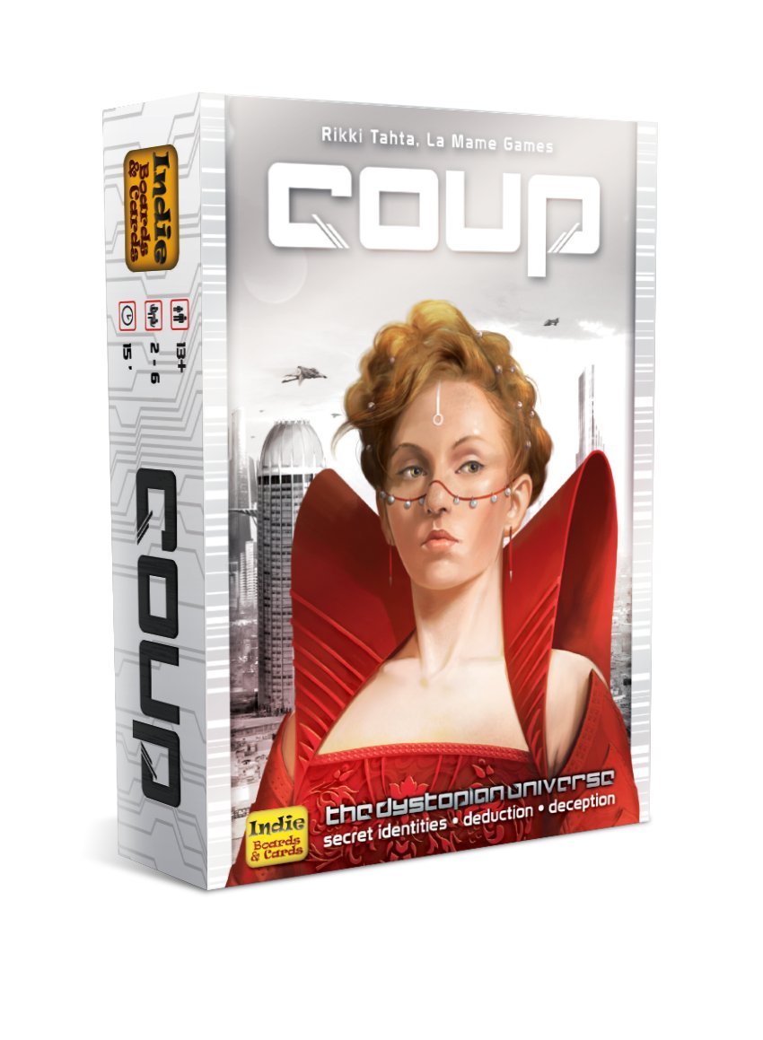 Coup Board Game - Indie Boards and Cards Strategy Bluffing Game (Dystopian Universe Edition) - Perfect for Game Nights, Parties & Family Gatherings