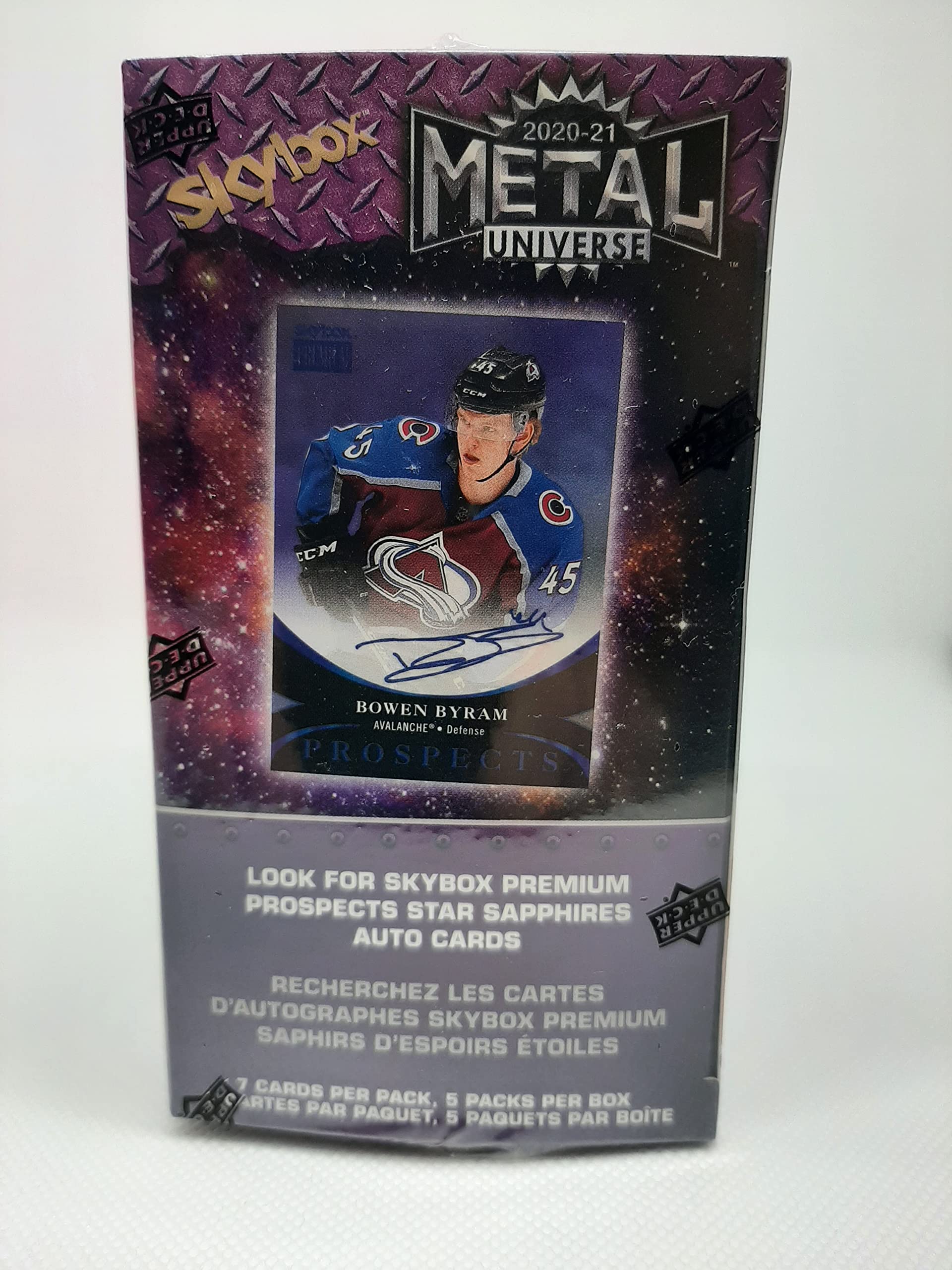 2020-21 Upper Deck Skybox Metal Universe NHL Hockey Cards Blaster Box - 35 Trading Cards for Collectors & Fans - Perfect for Gifts, Trading, and Display