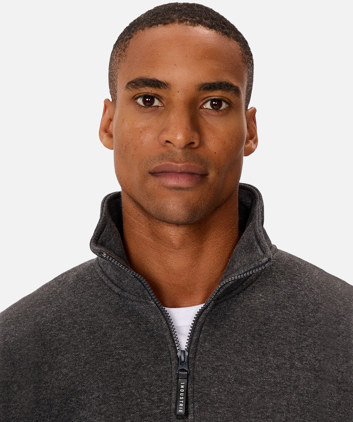 Staunton Tracktop Men's Athletic Jacket - Charcoal Marl Grey for Running, Gym & Outdoor Workouts