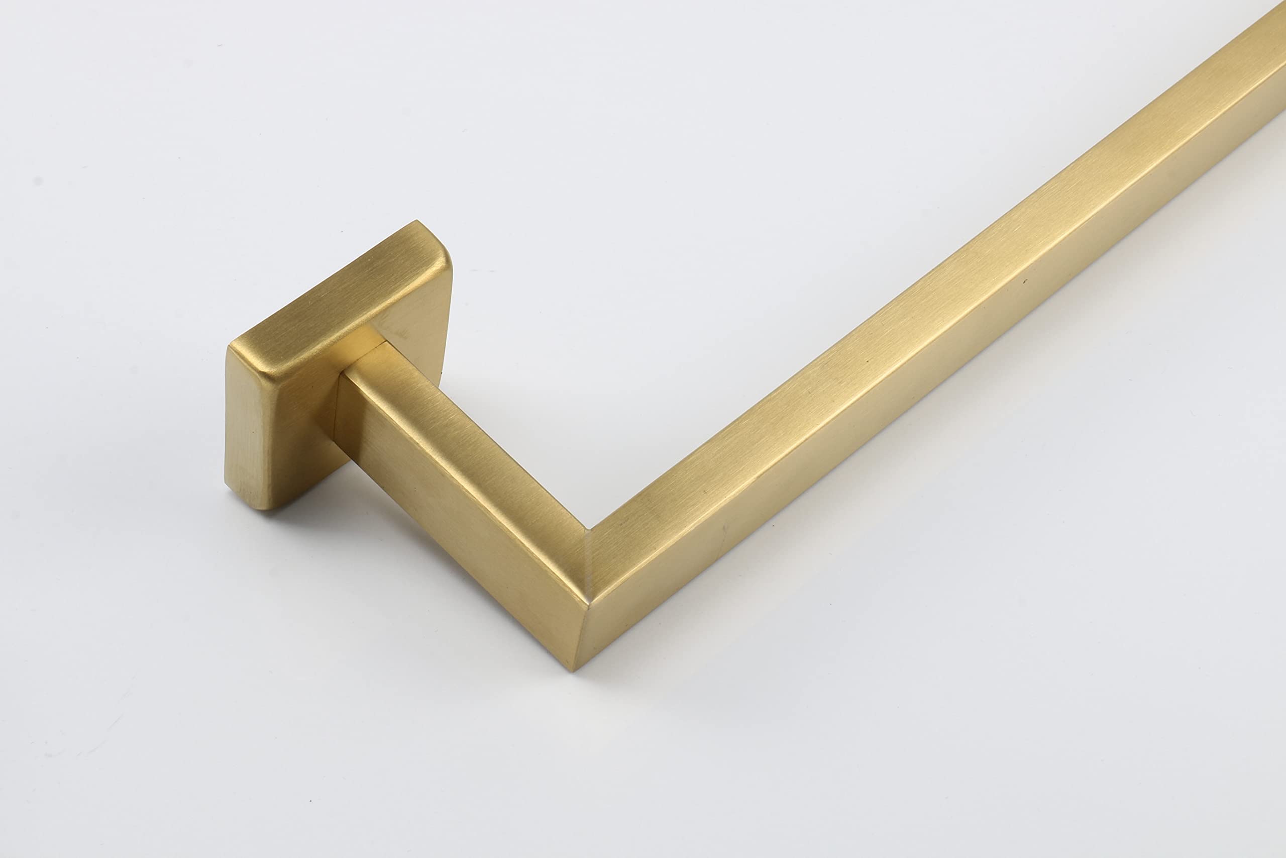 TocTen Premium Stainless Steel Bath Towel Rack - Heavy Duty Wall Mounted Towel Holder with Square Base, Brushed Gold Finish (20 Inch) for Bathroom & Spa Decor | Perfect for Modern Homes, Hotels, and Luxury Bathroom Accessories