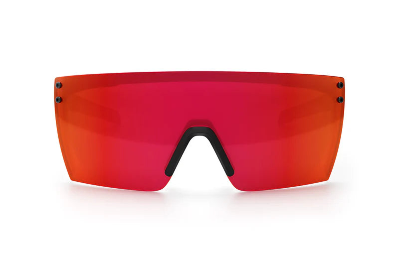 Performance Z87+ Lazerface Matte Black Sunglasses with Sunblast Red/Orange Lens - UV Protection for Cycling, Running & Outdoor Sports
