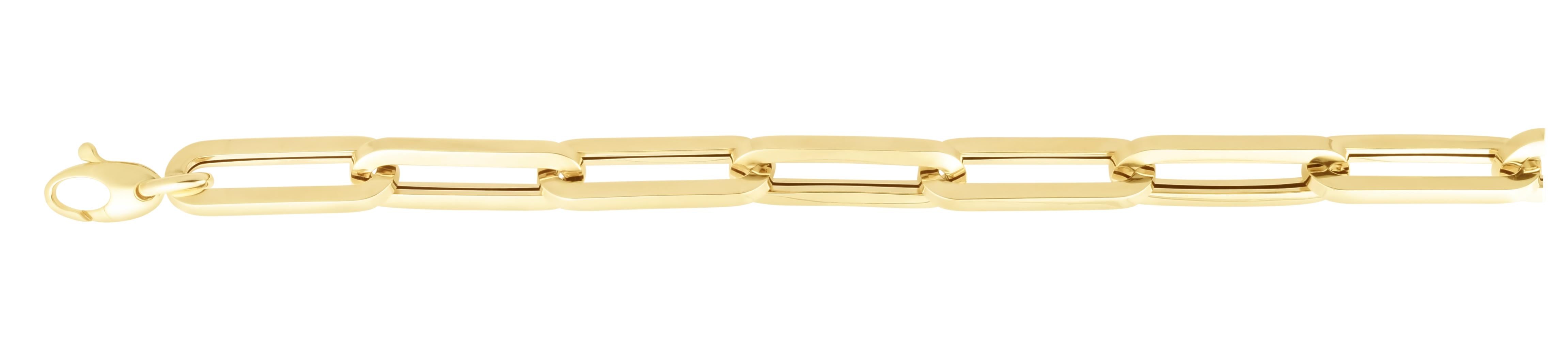 14K Gold 9.6mm Paperclip Chain Necklace - Dainty Minimalist Jewelry for Women, Perfect for Layering & Everyday Wear