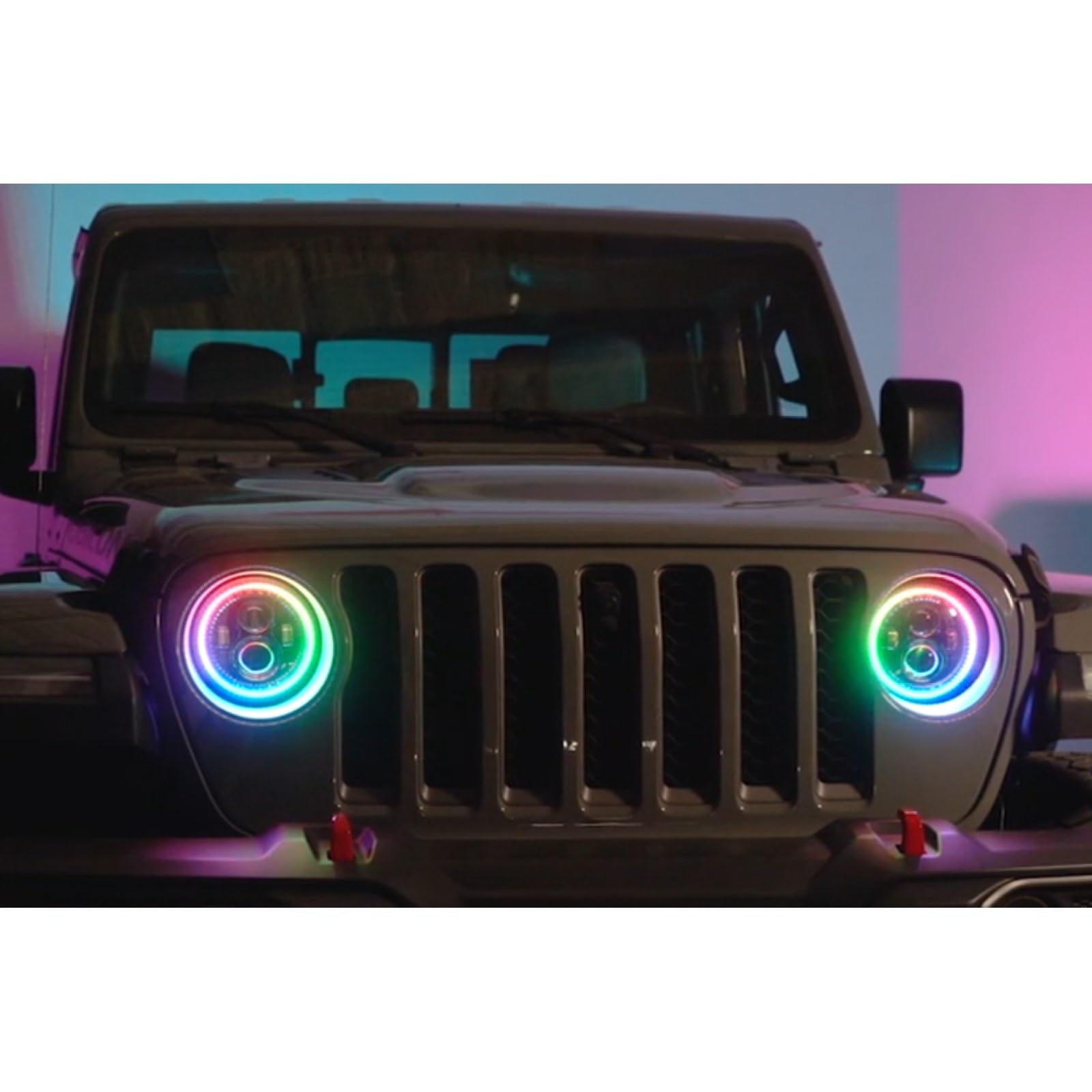 ORACLE Lighting 5847-504 Pair of 20W LED Fog Lights for 2018-2024 Jeep Wrangler JL - High Performance Waterproof Off-Road Lights - Durable Impact Resistant Epoxy Sealed Design - Perfect for Night Driving, Off-Roading & Foggy Conditions
