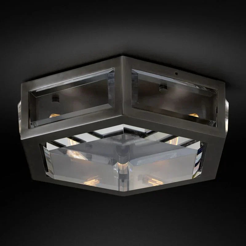 Chevalierr Flushmount Ceiling Light - Modern LED Fixture for Bedroom, Kitchen, Living Room & Hallway Lighting