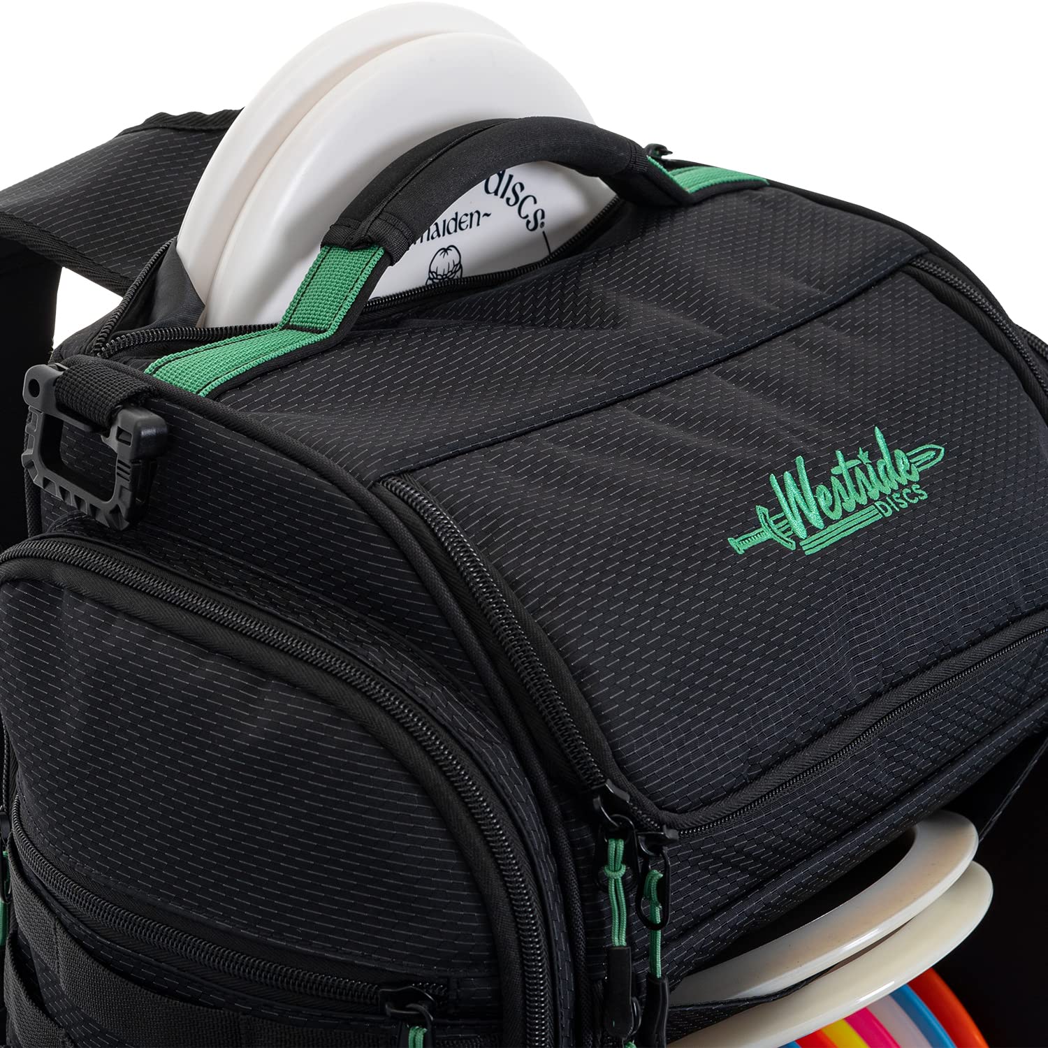 Westside Discs Empire Disc Golf Backpack - Large Frisbee Golf Bag Holds 24 Discs | Durable & Water-Resistant for Tournaments & Outdoor Play (Black)