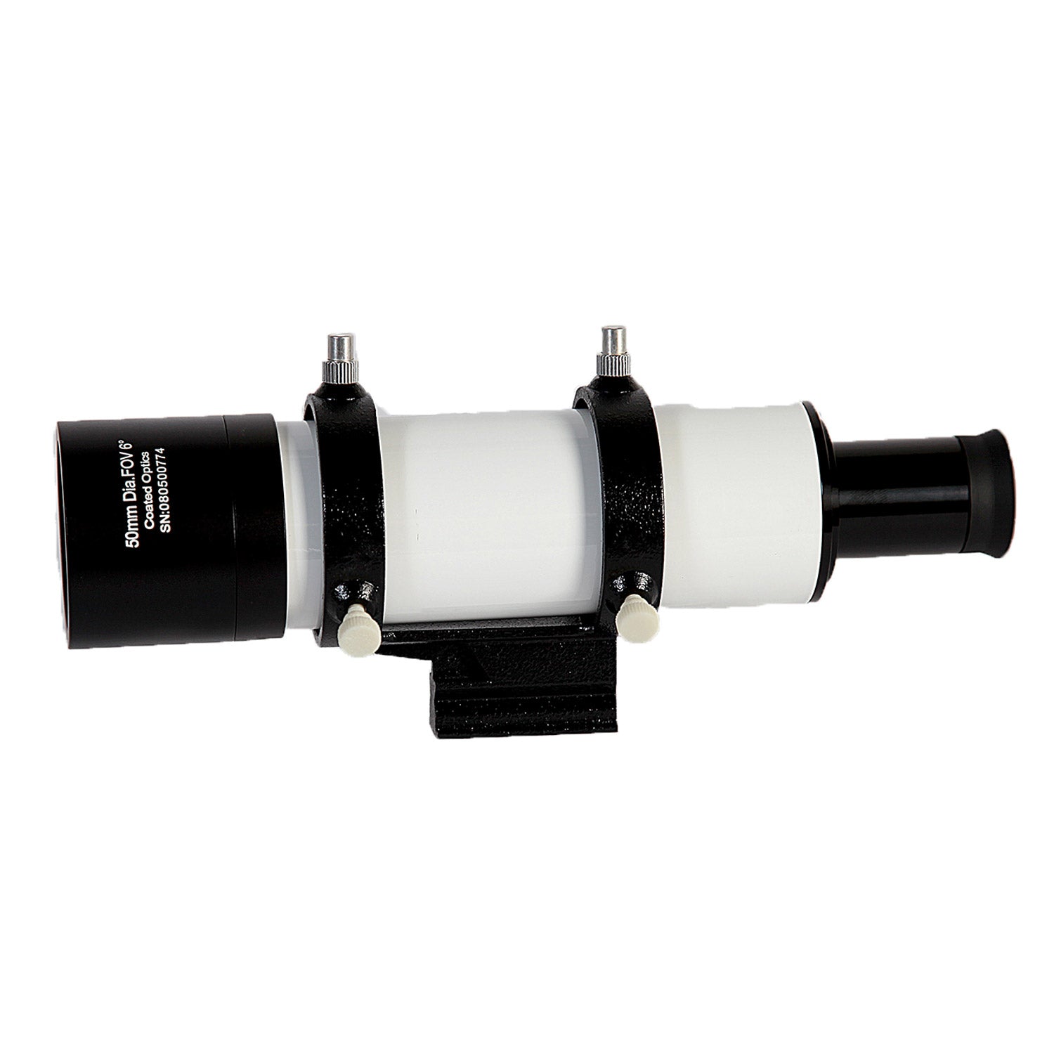 Explore Scientific 8x50 Straight Through Finder Scope with Bracket - High Precision Astronomical Telescope Accessory for Stargazing & Night Sky Observation (VF0850S)