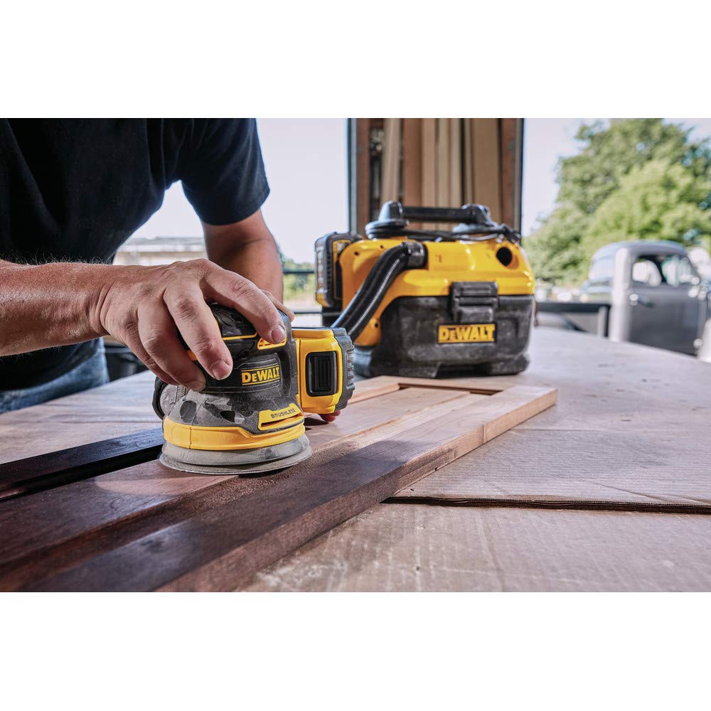 DEWALT 20V MAX Cordless Random Orbital Sander Kit (DCW210P1) - Perfect for Woodworking, Sanding, and DIY Projects