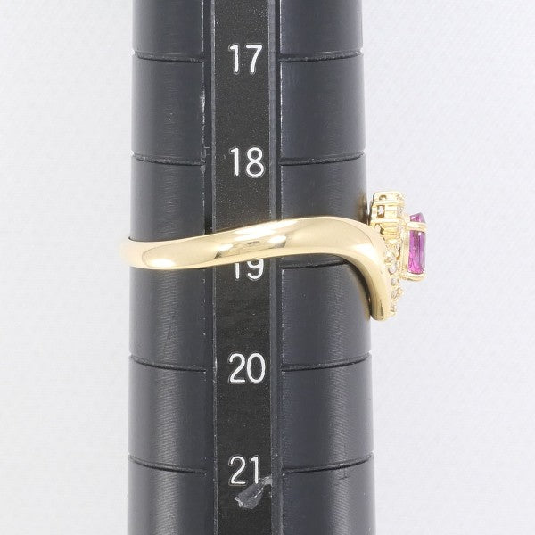 18K Yellow Gold Ruby and Diamond Ring for Women - Elegant Vintage Style Engagement, Wedding, Anniversary Gift - Perfect for Special Occasions and Romantic Moments