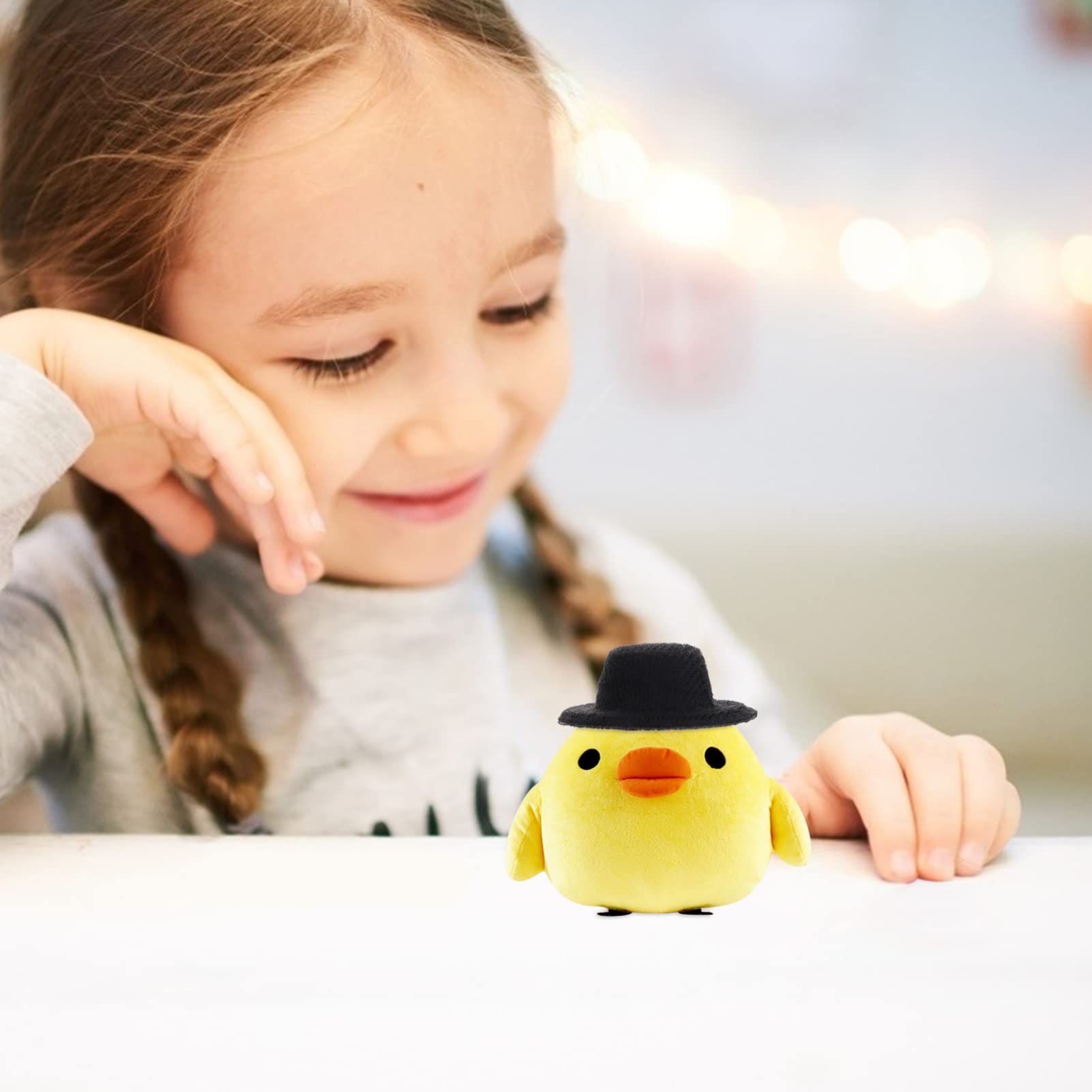 20-Pack Mini Black Formal Hats for Dolls - 4cm/1.57