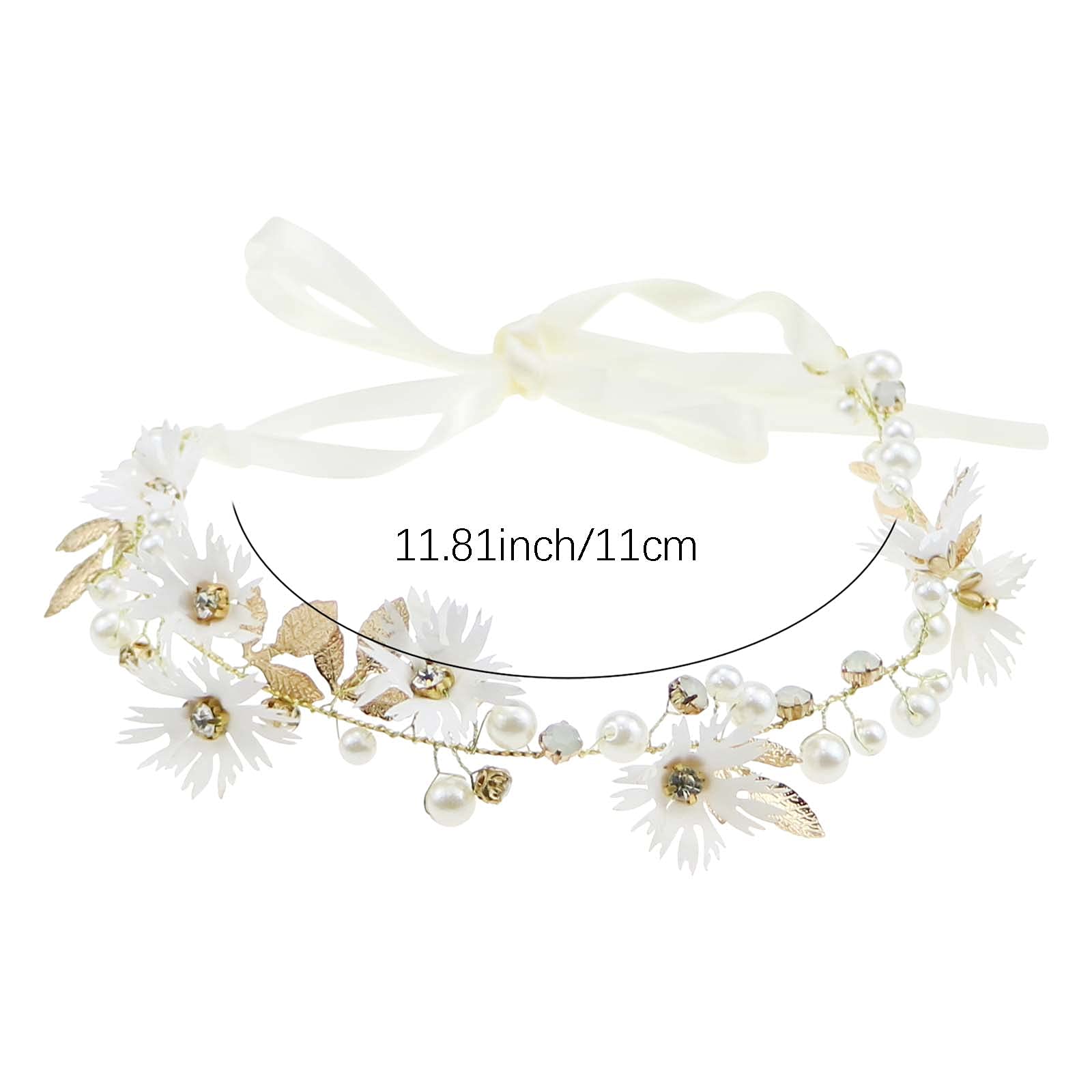 DonLeeving 2 Pack Gold Leaf Bridal Hair Comb Set - Elegant Wedding Headband & Hair Accessories for Brides, Bridesmaids, and Women - Perfect for Weddings, Proms, and Special Occasions