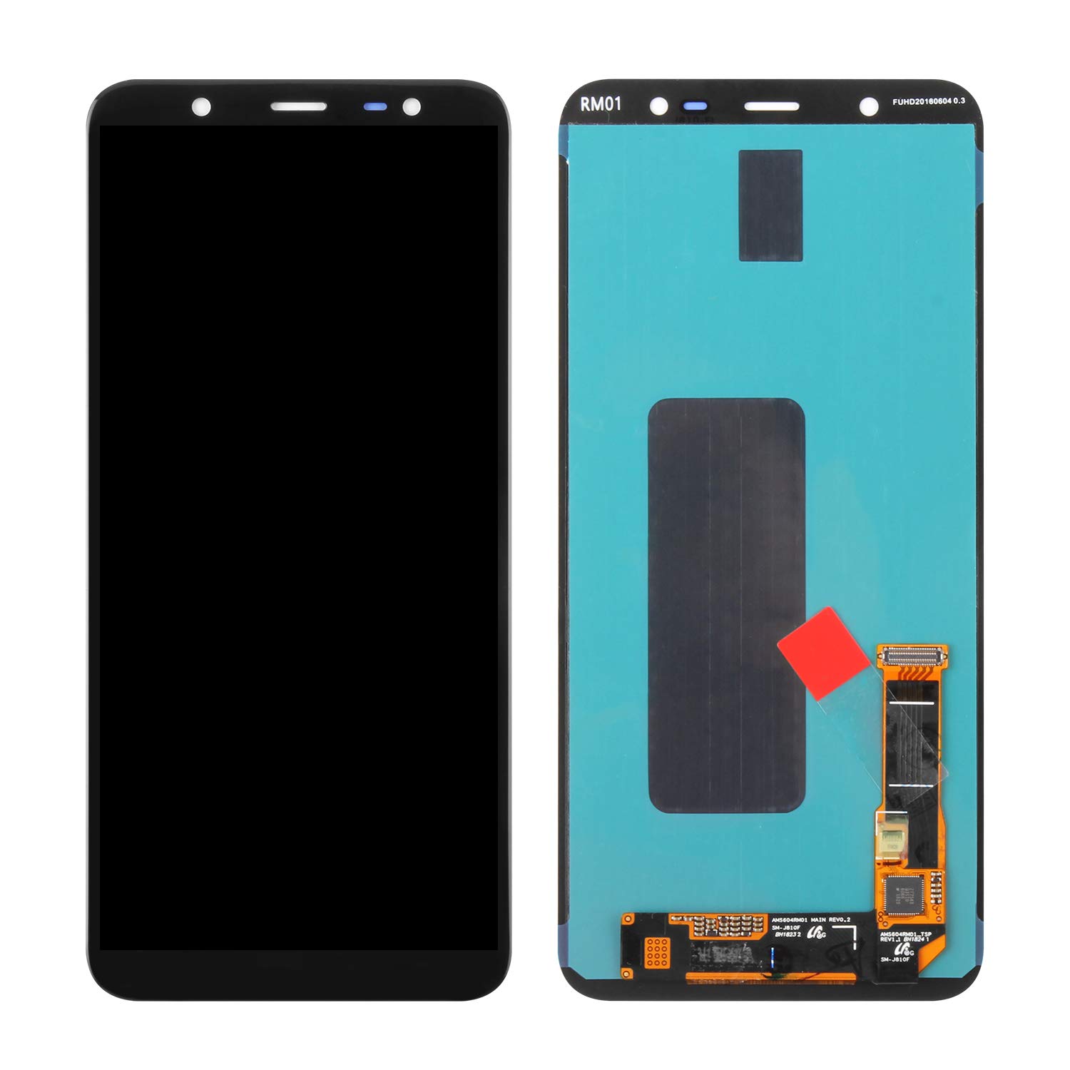Original Samsung Galaxy J8 2018 J810 J810F J810M J810FDS AMOLED LCD Screen Replacement - Full Display Touch Digitizer Glass Panel Assembly - DIY Repair Kit for Cracked or Damaged Screens - Perfect for Home, Office or Travel Use