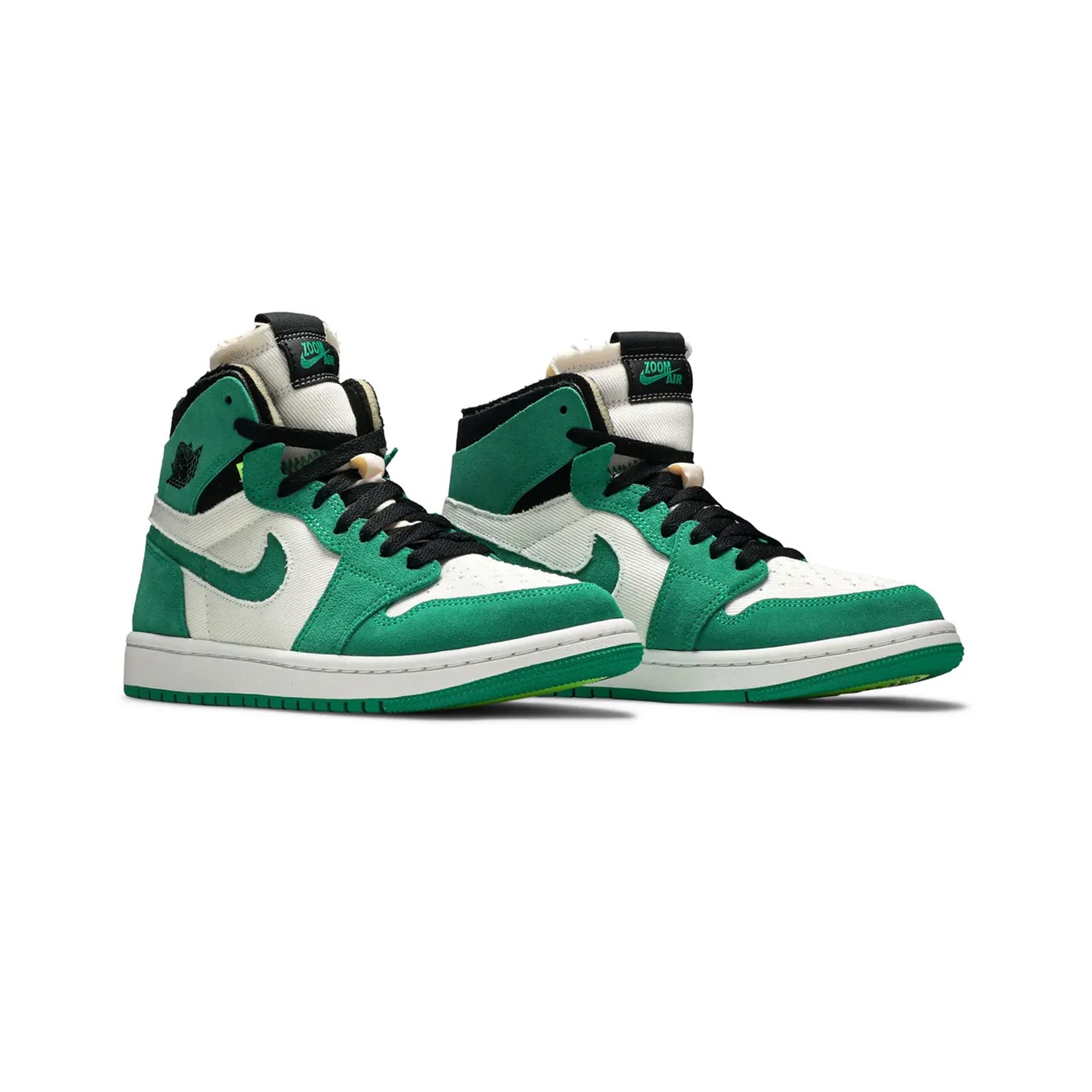 Air Jordan 1 High Zoom Air CMFT 'Stadium Green' Sneakers (2021) - Men's Basketball Shoes for Court Performance & Street Style