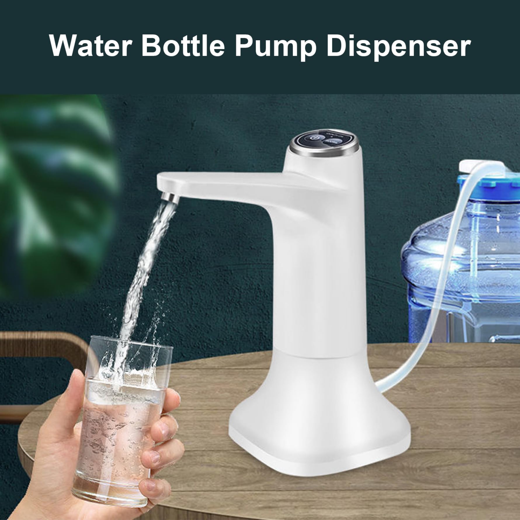 Electric Water Bottle Dispenser - Automatic USB Rechargeable Drinking Water Outlet for 1-5 Gallon Universal Bottles | Perfect for Home, Office & Camping Use