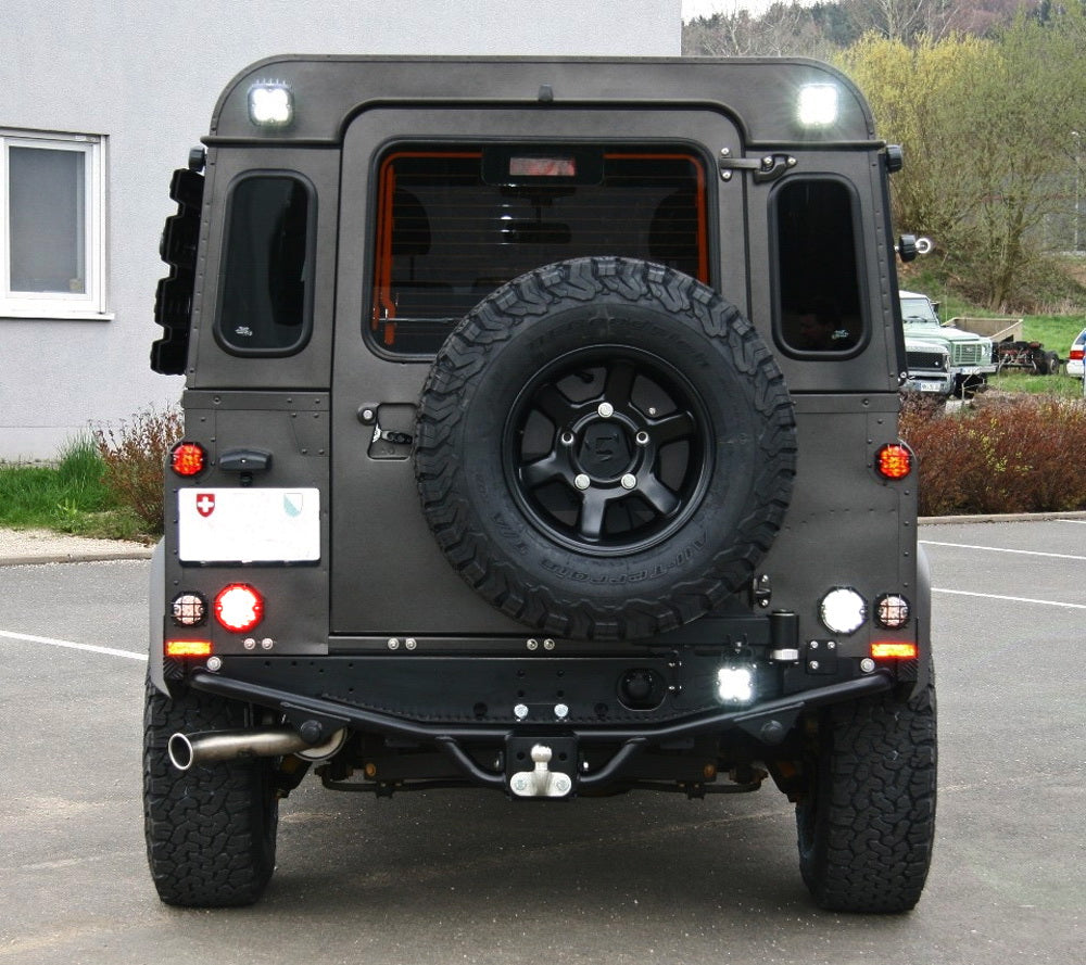 95mm NAS Style Clear Lens Full LED Headlight Upgrade Kit for Land Rover Defender LD - Off-Road & Night Driving Enhancement
