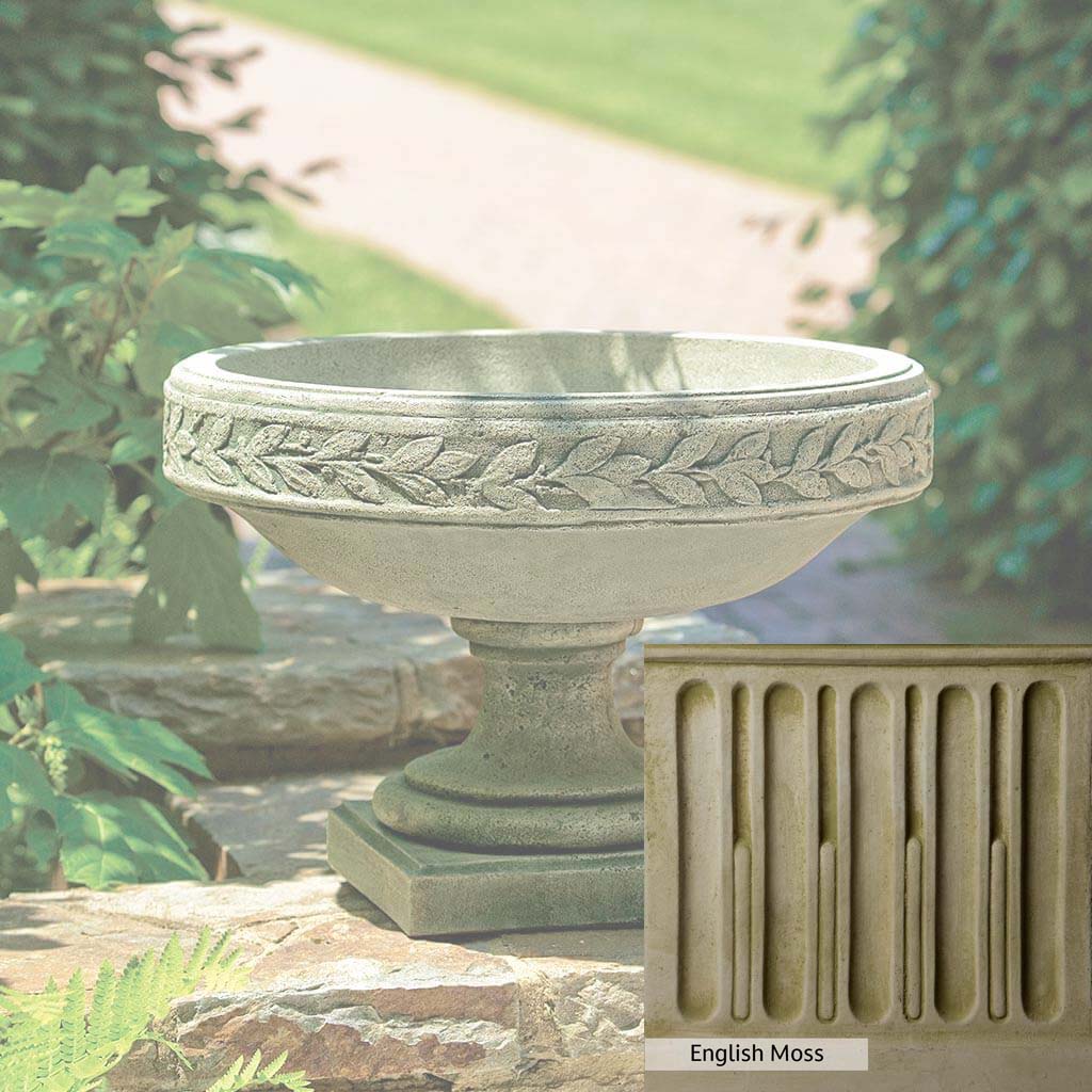 Campania International Longwood Laurel Banded Urn - Elegant Outdoor Garden Planter for Flowers, Plants & Home Decor - Perfect for Patio, Porch & Landscaping