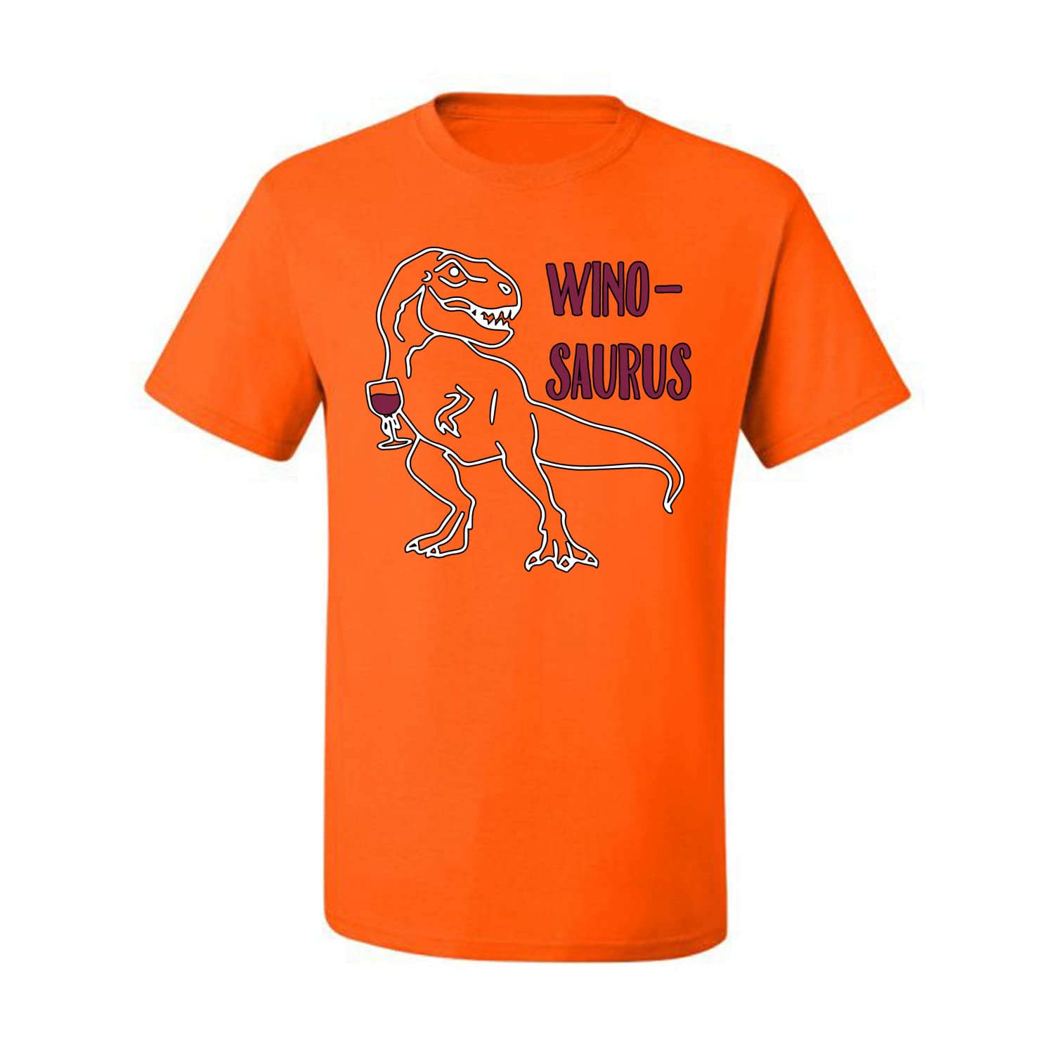 Winosaurus Funny Wine Dinosaur Joke Pun Drinking Graphic T-Shirt for Men | Cool Dino Wine Lover Gift for Birthday & Parties