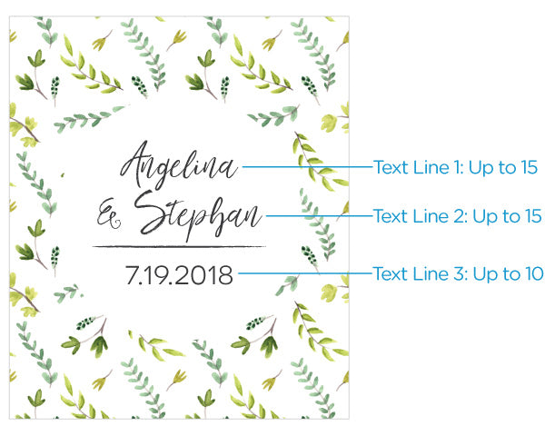Custom Botanical Garden Wine Bottle Labels - Personalized for Weddings, Parties & Gifts - Waterproof & Easy to Apply