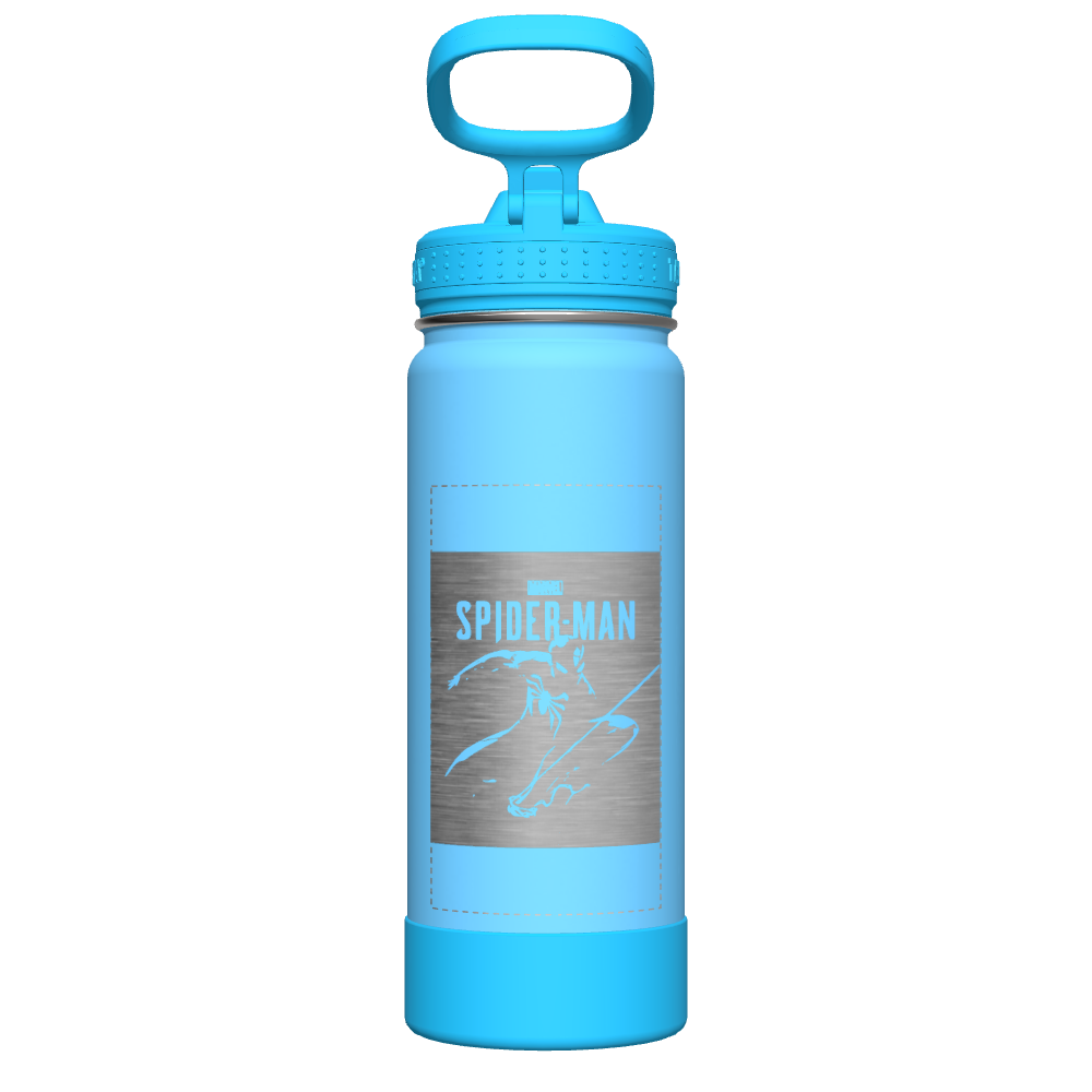 Customized Glow in The Dark Water Bottle with Straw Lid for Active Kids - Perfect for School, Sports & Outdoor Adventures