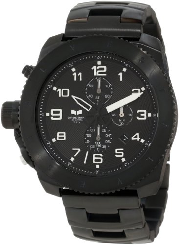 Vestal Men's Restrictor Stainless Steel Watch - Waterproof Chronograph Wristwatch for Business, Casual & Outdoor Activities