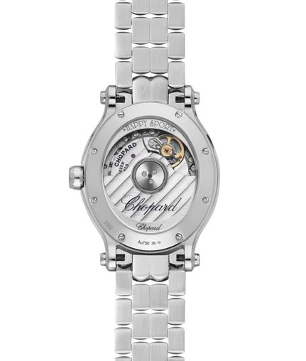 Chopard Happy Sport Oval Stainless Steel Women's Watch with Diamonds - Elegant Luxury Timepiece for Business, Parties & Special Occasions