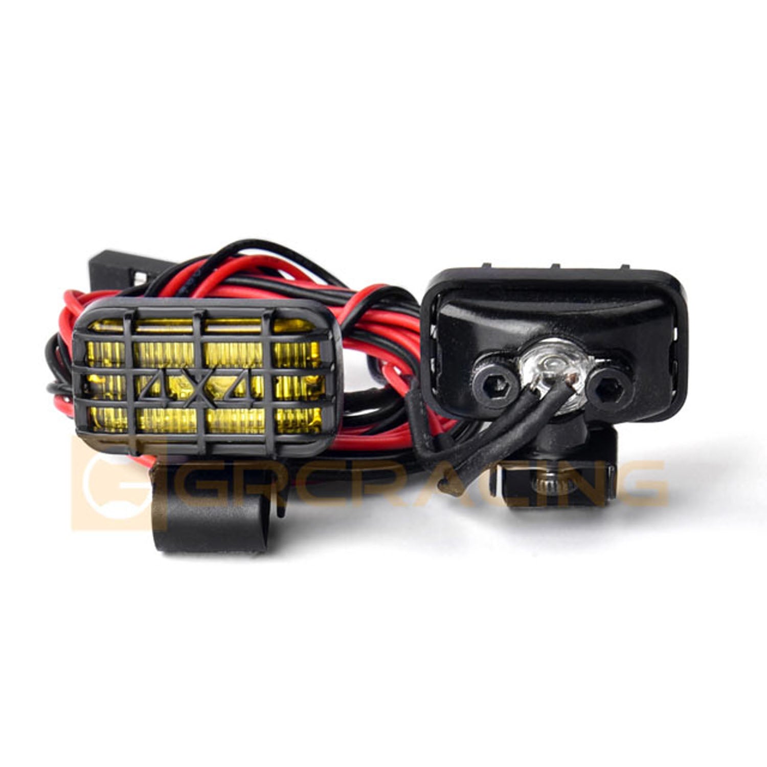 1 Pair Plastic Spot Lights for 1/14 1/10 1/8 RC Truck & Remote Control Crawler Car - 3-7.4V DIY Spare Parts | Perfect for Off-Road Adventures & Night Crawling