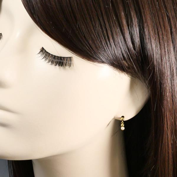 18K Yellow Gold Pearl Earrings for Women - Classic Elegant Stud Earrings for Wedding, Party & Everyday Wear