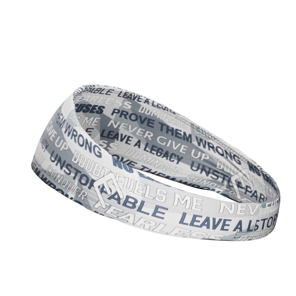 Inspirational Headband for Women & Men - Motivational Fitness & Workout Headband - Perfect for Running, Yoga, Gym & Sports