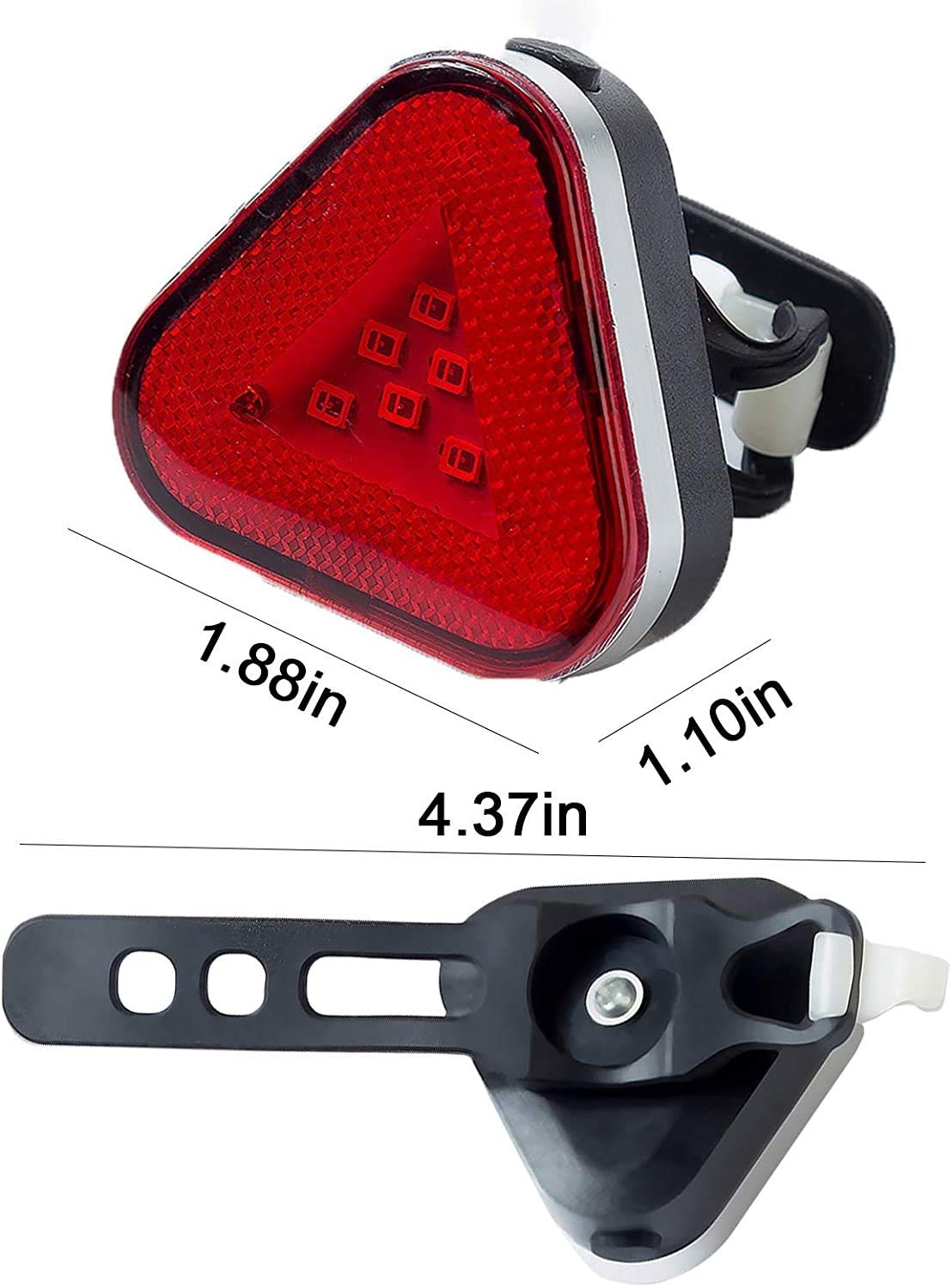 USB Rechargeable Waterproof Bike Tail Light - Ultra Bright Bicycle Safety Brake Rear Light for Road & Mountain Bikes | Easy Installation for Night Cycling & Commuting