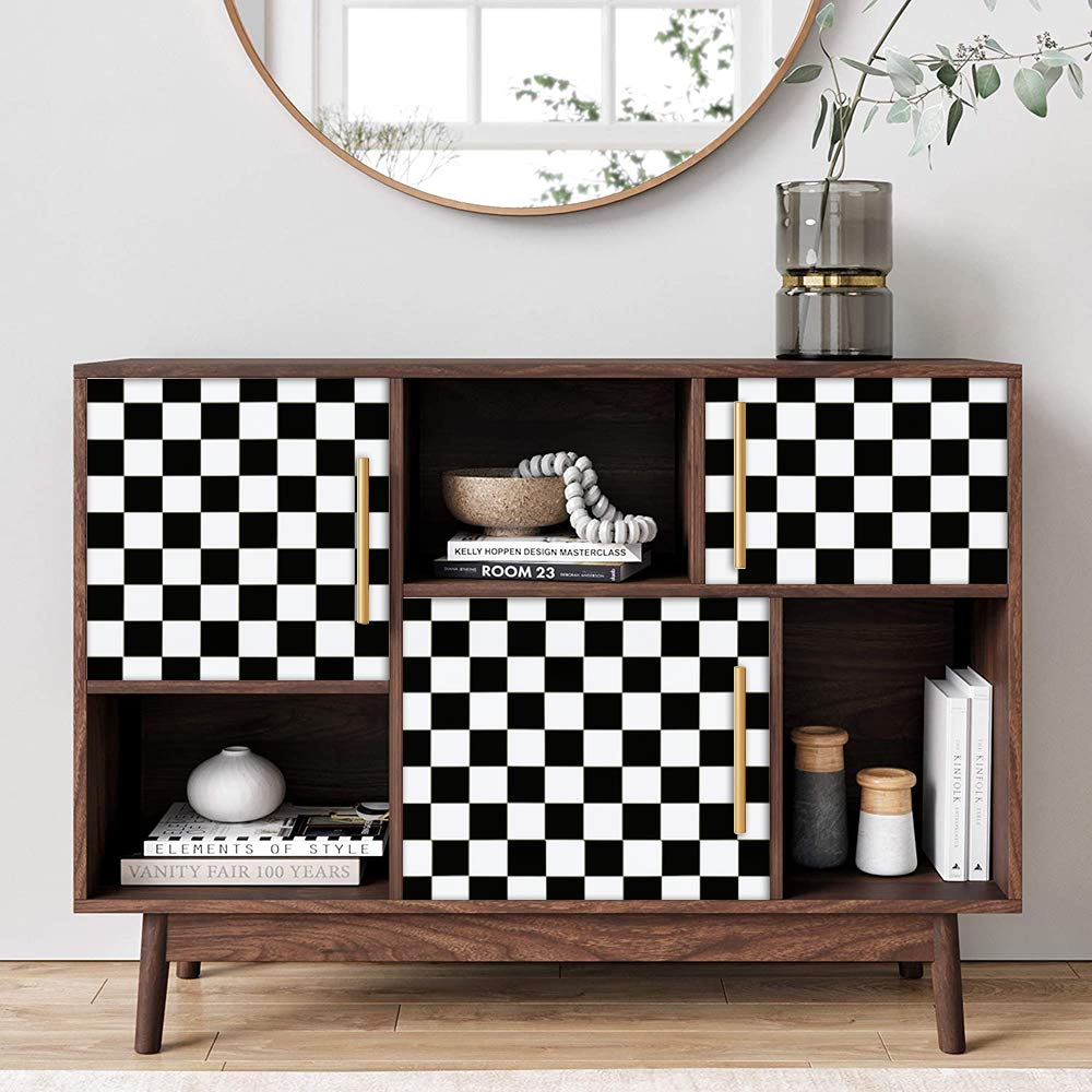 Hopepak Black and White Peel and Stick Wallpaper - 17.7