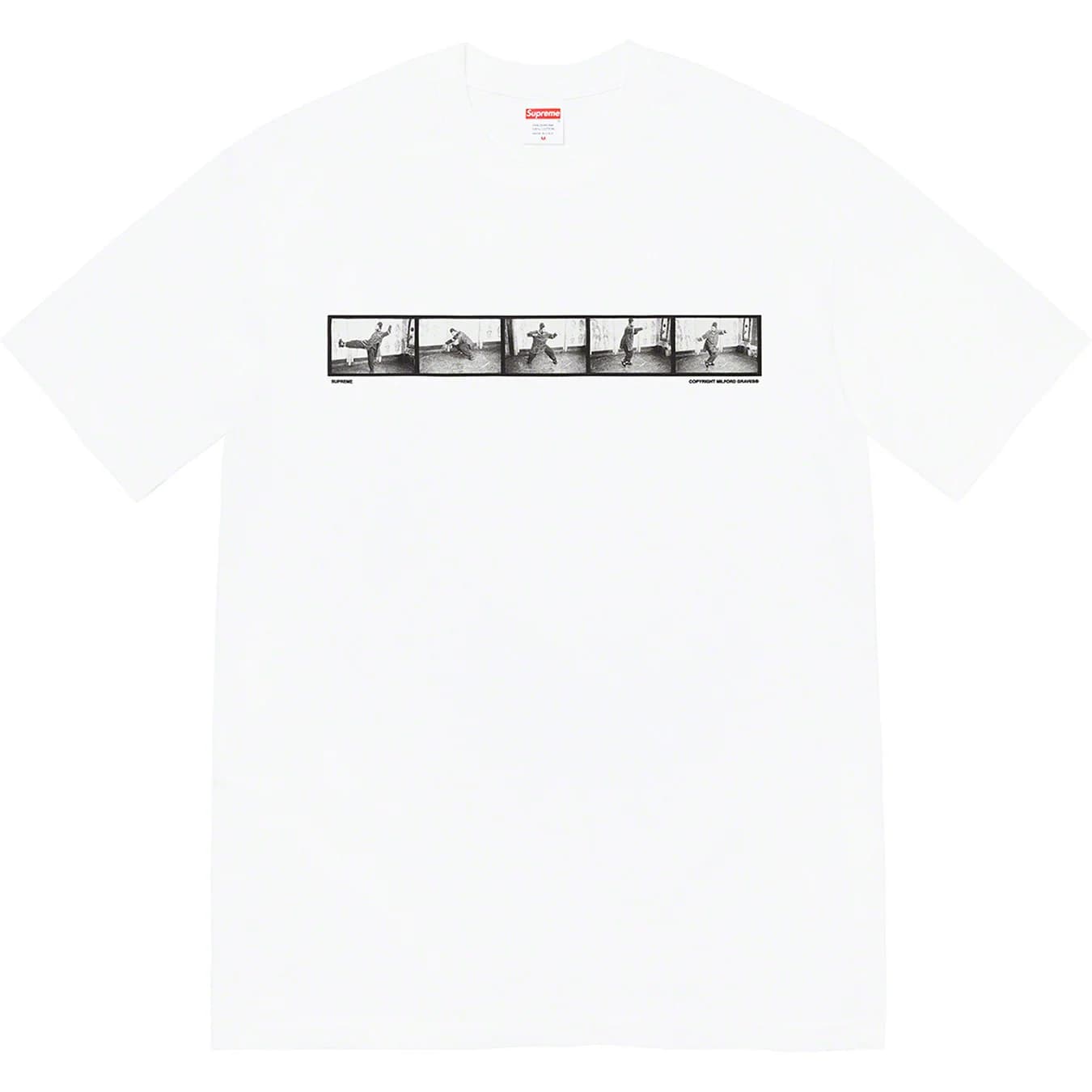 Supreme Milford Graves Graphic T-Shirt - White Cotton Tee for Men & Women - Perfect for Streetwear, Concerts, and Casual Outfits