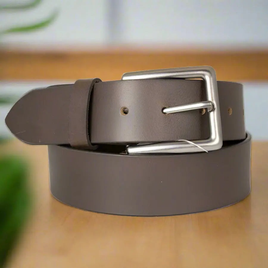 BOL Genuine Leather Belt for Men with Removable Buckle - Classic & Durable Dress Belt for Office, Casual & Formal Wear