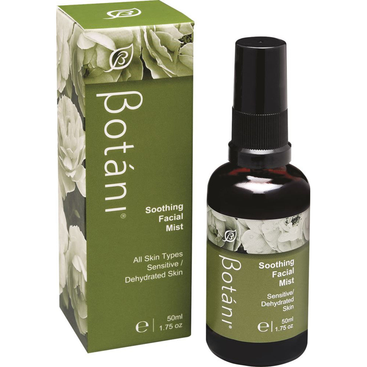 Botani Soothing Facial Mist 50ml - Hydrating Rosewater Spray for Dry & Sensitive Skin | Perfect for Travel, Gym & Office Refreshment