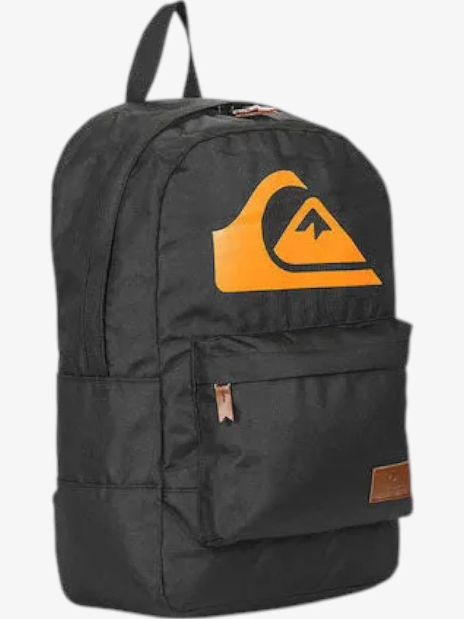 Quiksilver New Night Track Backpack - Black & Orange Water-Resistant Hiking & Travel Backpack for Men & Women - Perfect for School, Work, Outdoor Adventures & Daily Commute