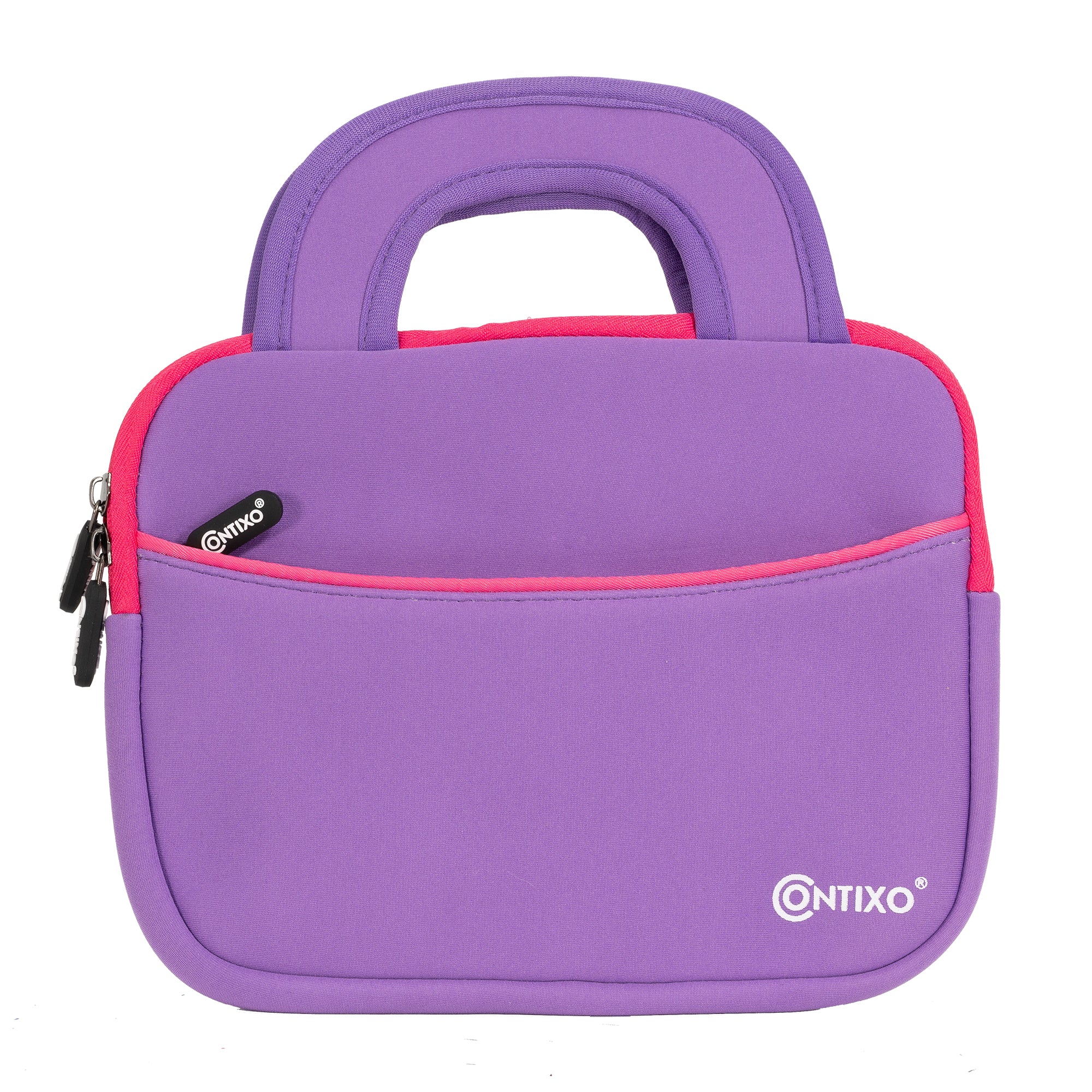 Contixo 10 Kids Tablet Sleeve Case - Protective Purple Bag for 7-10 Inch Tablets | Perfect for School, Travel & Home Use