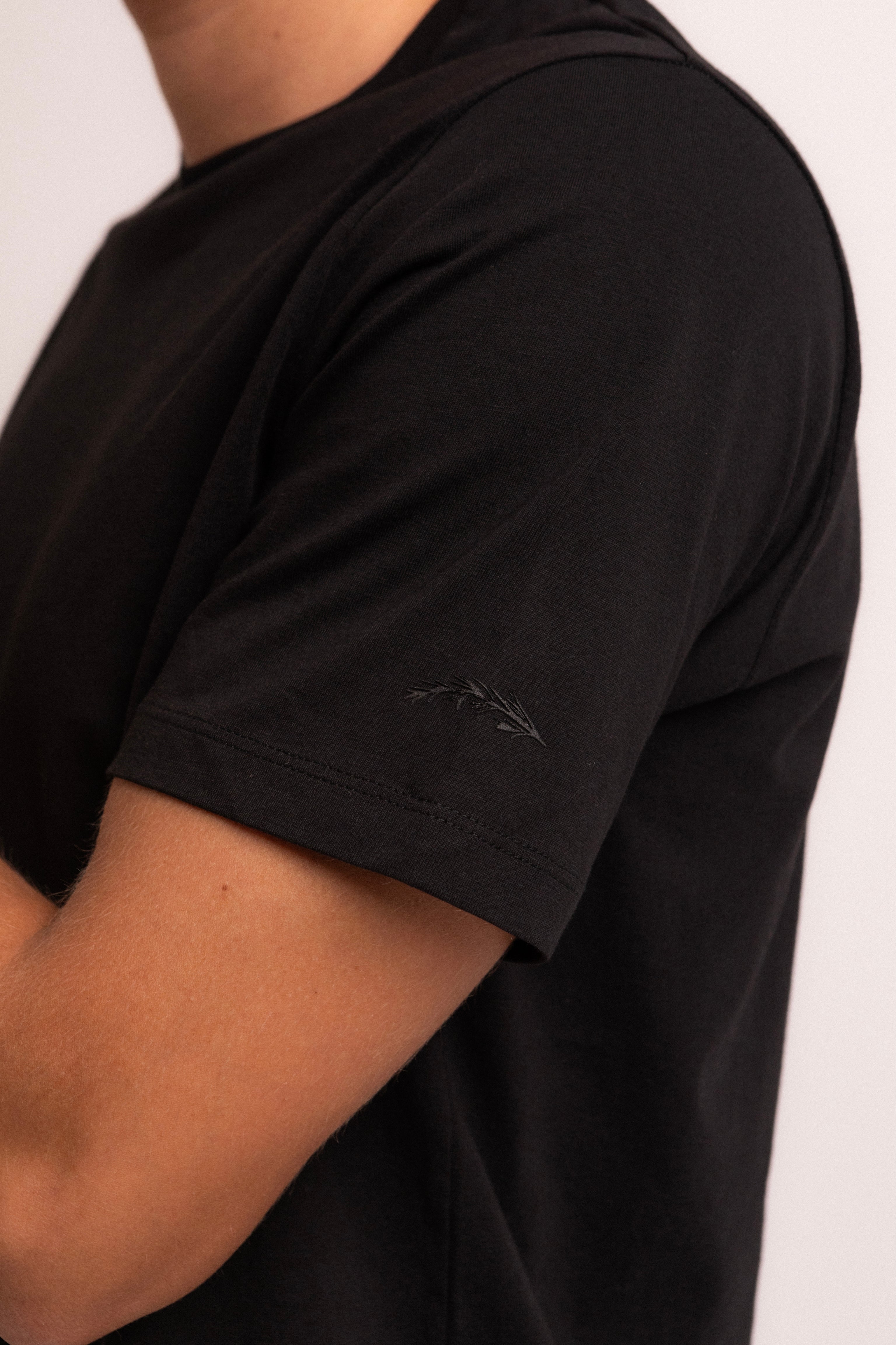 Premium Pima Cotton Black T-Shirt for Men - Soft, Breathable & Durable - Perfect for Casual Wear, Layering & Everyday Comfort