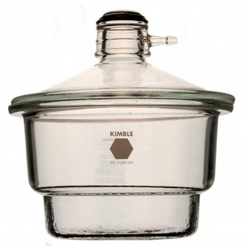 Kimble 31252-250 Soda-Lime Glass Lid for Vacuum Desiccator with Collar, 250mm OD - Perfect for Laboratory, Scientific Experiments & Chemical Storage