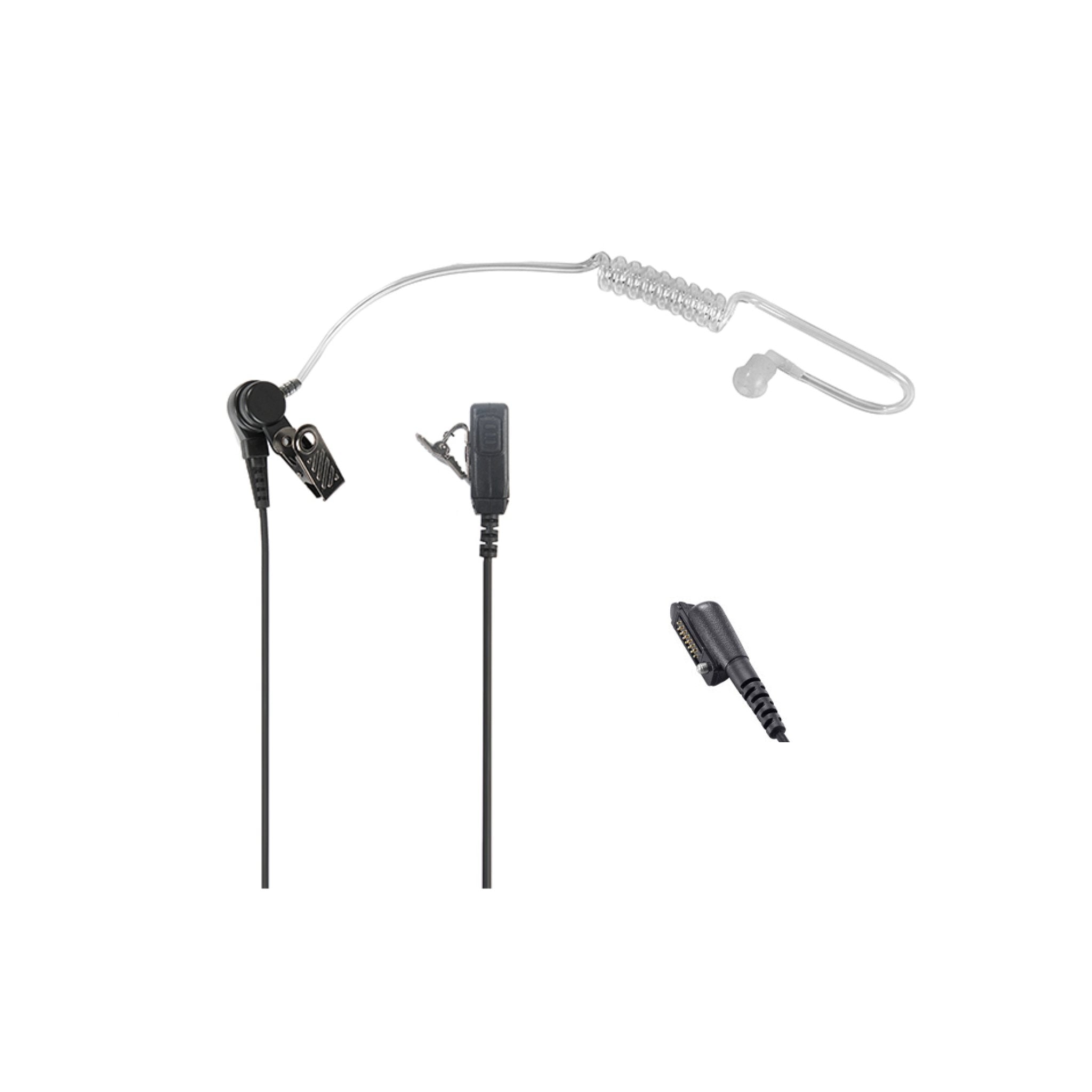 AR05 Surveillance Earpiece 1-Wire - Compatible with Icom M85, IP730D, F52D, F62D & SAT100 Radios - Covert Communication for Security, Law Enforcement & Professional Use