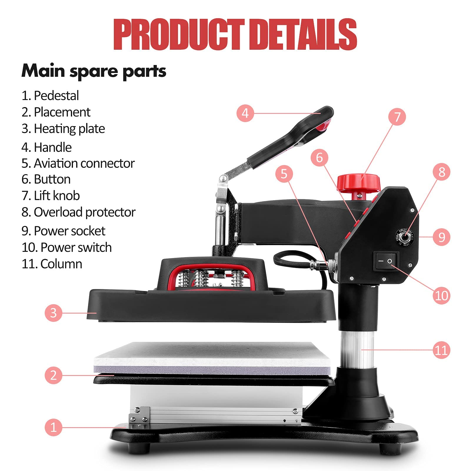 8-in-1 Digital Heat Press Machine 12