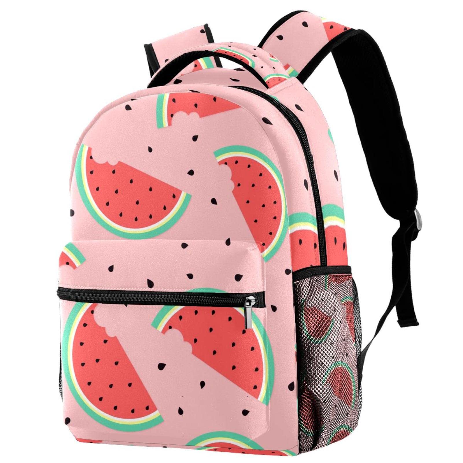 Lightweight Watermelon Pattern Backpack - Stylish Daypack for Men & Women - Perfect for School, Travel & Outdoor Adventures