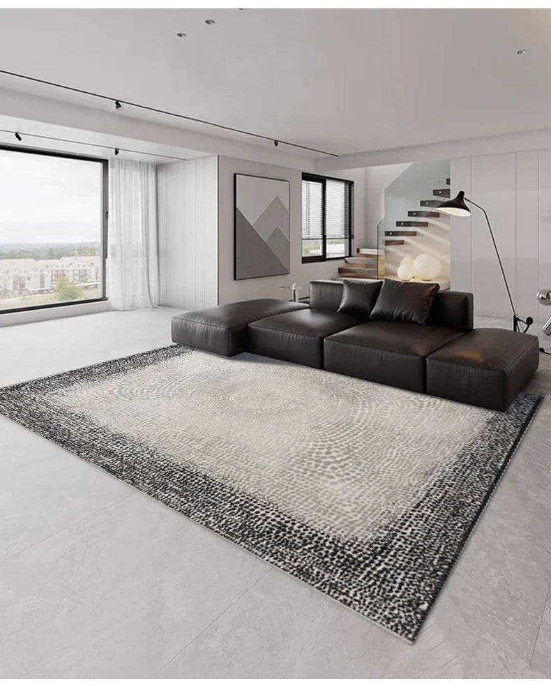 Abstract Textures High Pile Tufted Rugs with 3D Relief Design - Soft Modern Area Rug for Living Room, Bedroom & Office Decor
