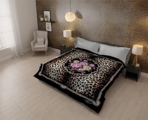 Flower Leopard Black