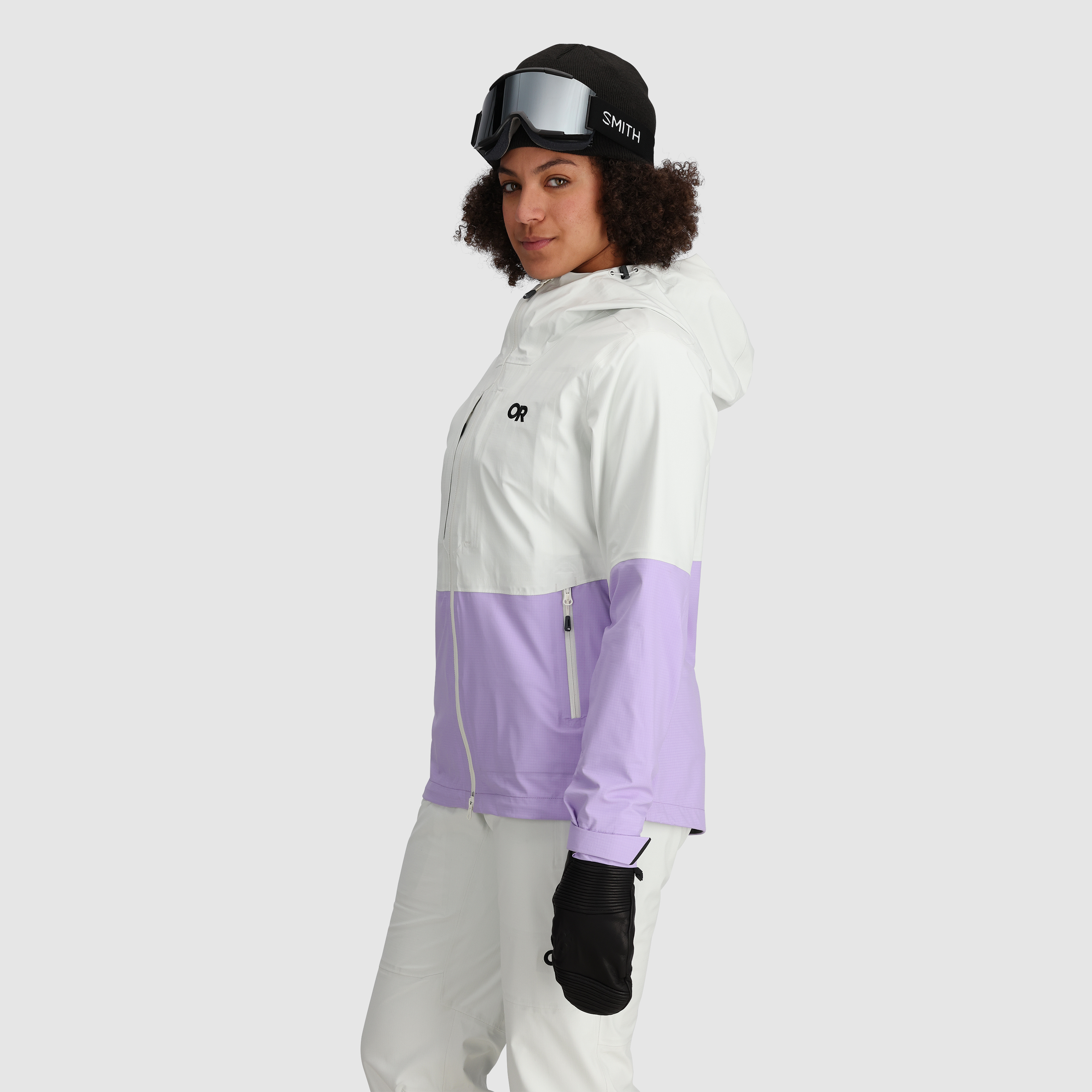 Women's Lightweight Waterproof Carbide Jacket - Windproof Winter Coat for Hiking, Running & Outdoor Activities
