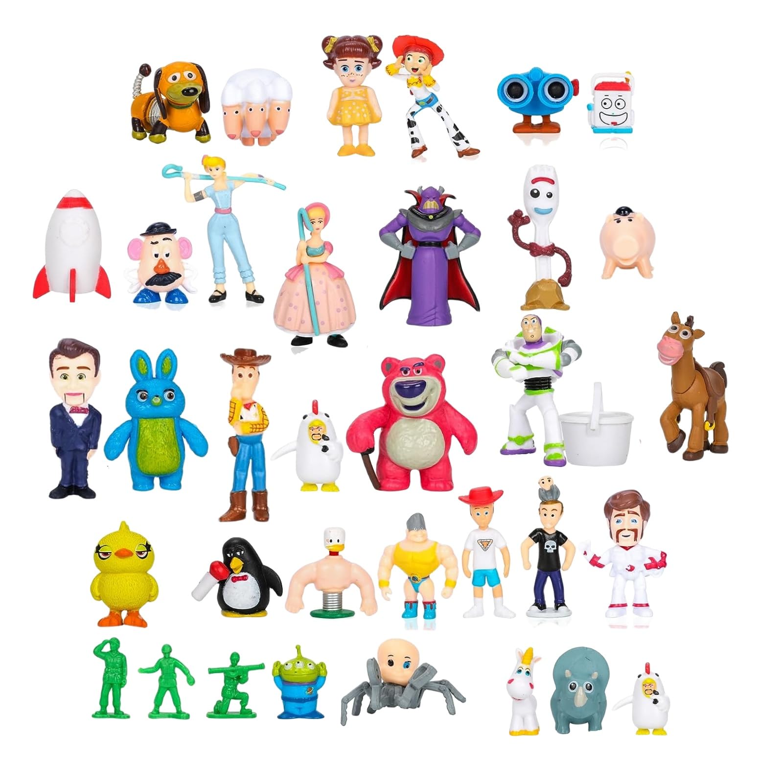 DUDOK 36-Piece Anime Story Figurine Set - Woody, Buzz Lightyear PVC Action Figures for Kids & Collectors | Perfect for Playtime, Display & Gifts