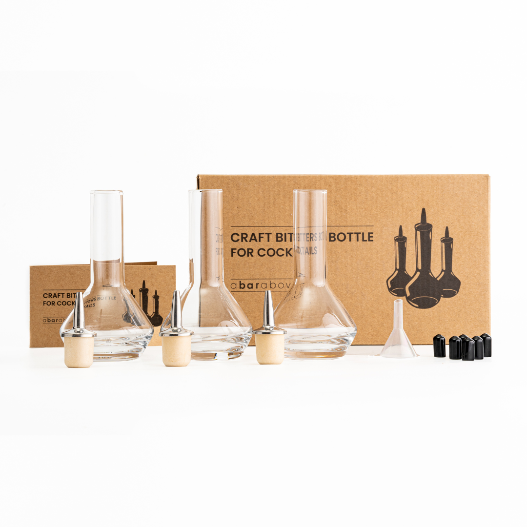 Premium Glass Bitters Bottles with Dropper - Essential for Cocktails, Mocktails & Home Bar Mixing - Perfect for Bartenders & DIY Drink Enthusiasts